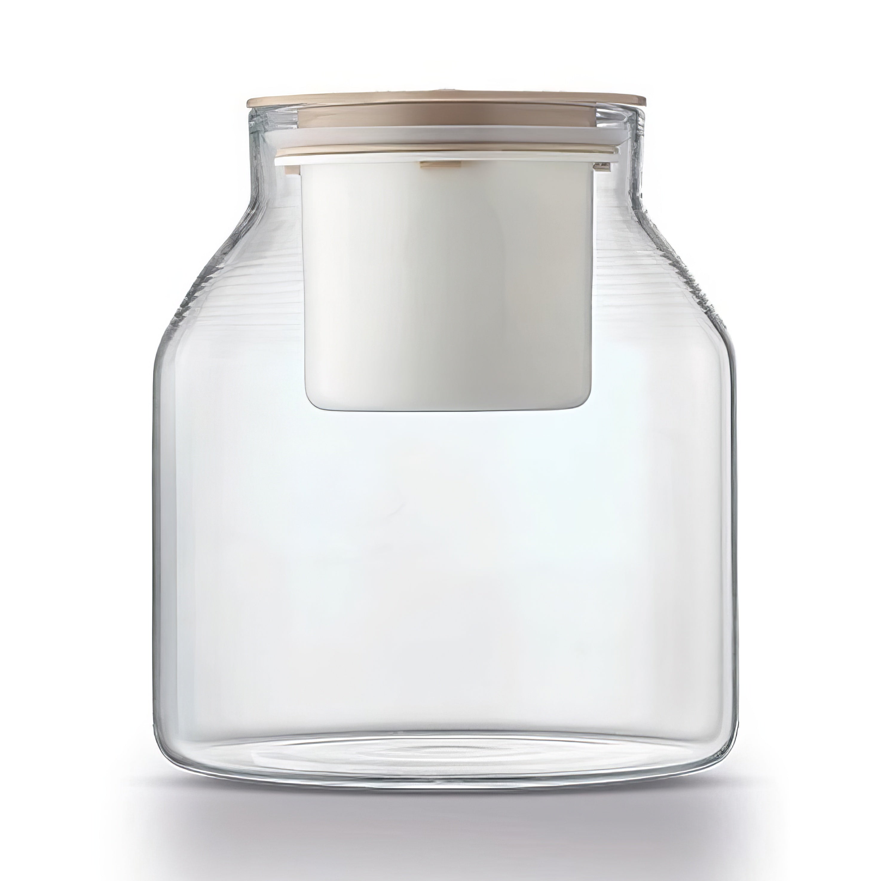 Glazen pot gefermenteerde dranken