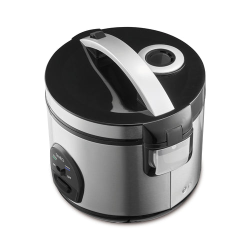 Rijstkoker met inox stoommandje