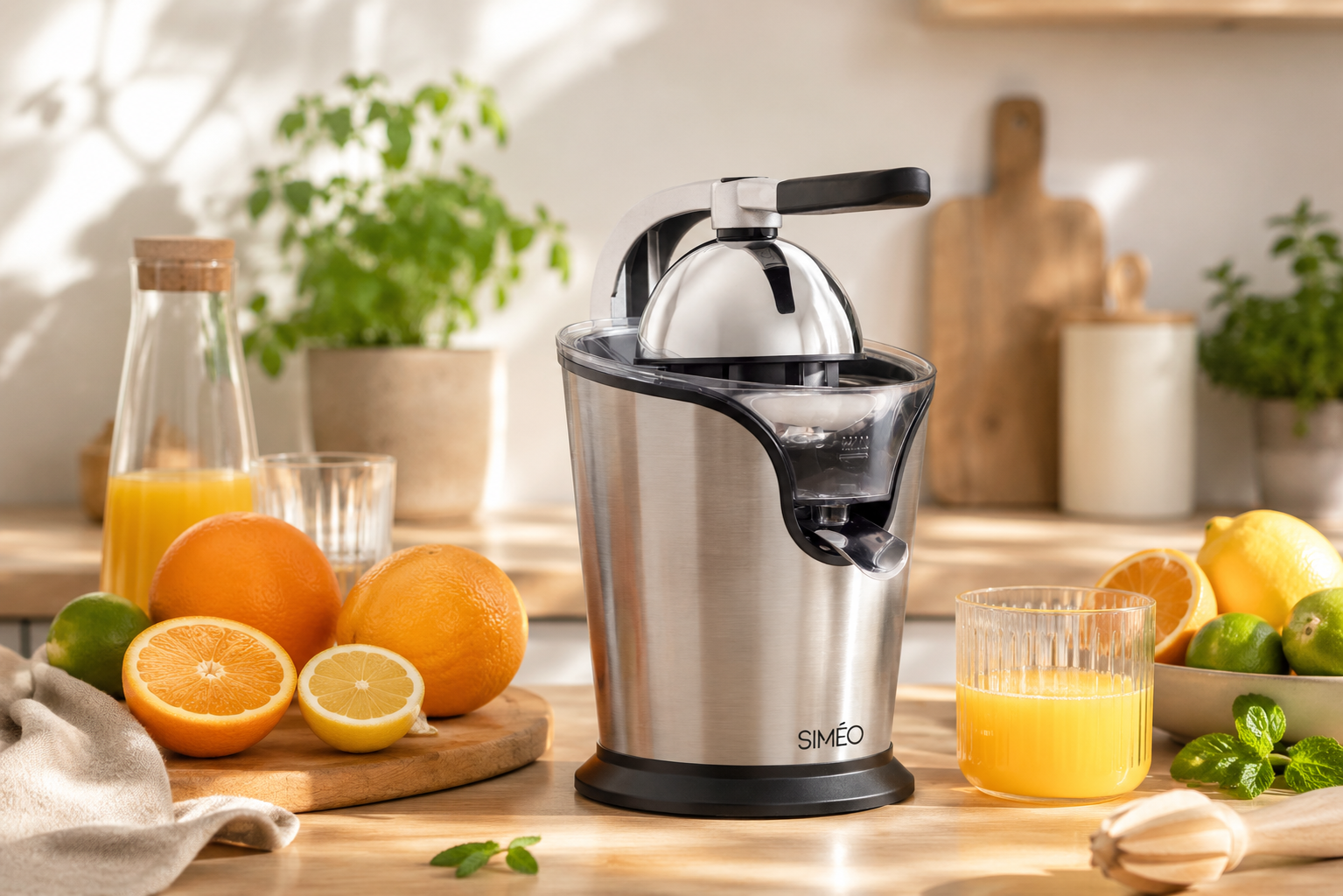 Elektrische citruspers inox