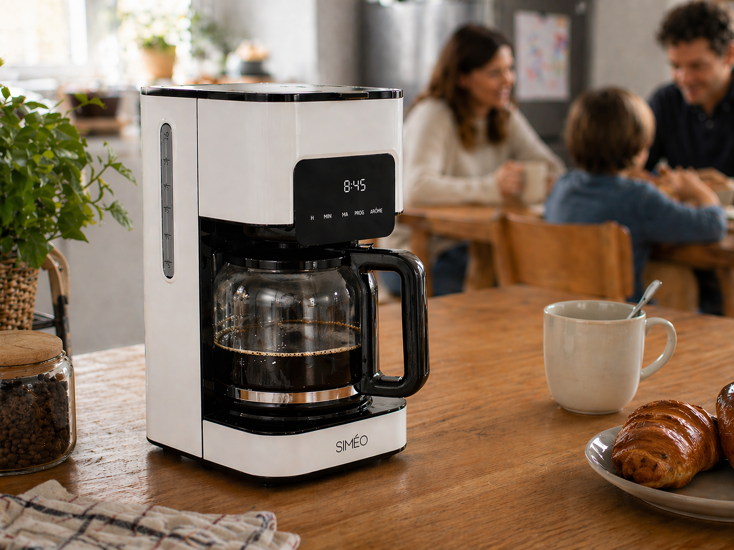 Programmeerbaar filterkoffiezetapparaat 1,5 L wit